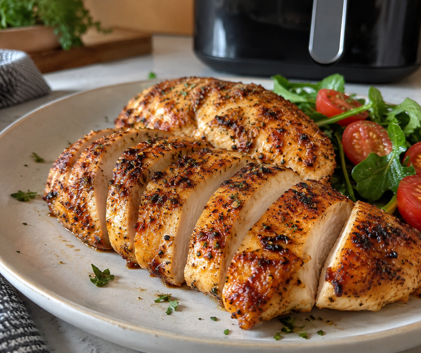 Pechuga de pollo en freidora de aire: tiempo y temperatura exactos